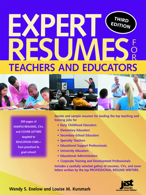 Title details for Expert Resumes for Teachers and Educators by Wendy Enelow - Wait list